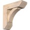 Ekena Millwork Thorton Slat Smooth Bracket w/ Offset Brace, Douglas Fir, 5 1/2"W x 16"D x 16"H BKT0604X16X16THR06SDF - alternate 1